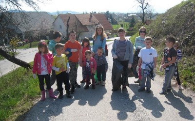 Čistilna akcija na Drenovem Griču